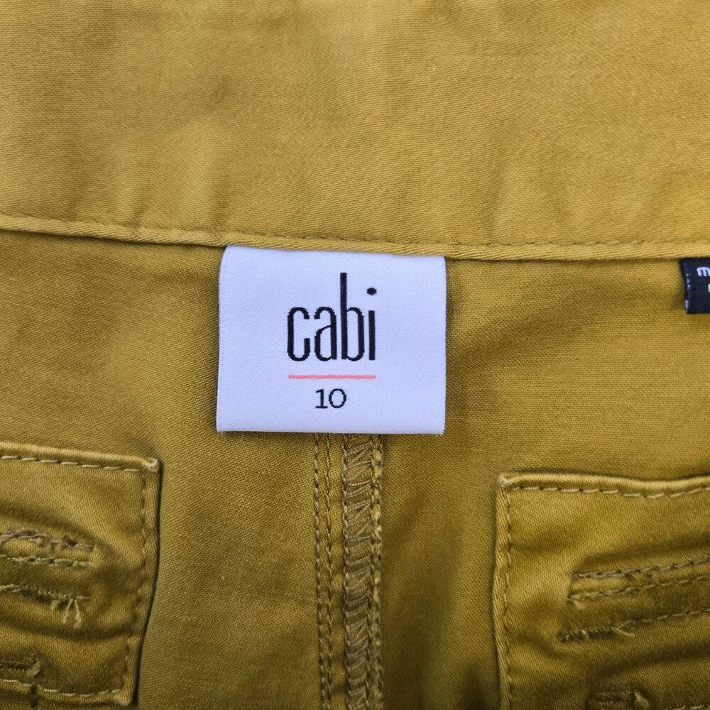 Cabi Tracker Marigold Yellow Jogger Pants Size 10 - Picture 3 of 7